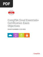 CompTIA Cloud Essentials+ CLO-002 Exam Objectives