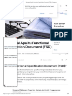 Mengenal Apa Itu Functional Specification Document (FSD) - Caraguna
