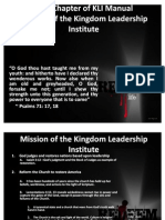 Mission of KLI Presentation_First Chapter 082911