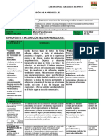 Sesión de Aprendizaje-4º-18-12-2022