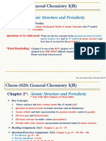 Chem-1020: General Chemistry I (B) : Atomic Structure and Periodicity