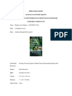 Mengulas Buku: Ecology Economy Equity (Sebuah Upaya Penyeimbang Ekologi Dan Ekonomi) Oleh Rita Parmawati