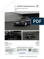 Ma Configuration: Golf SW Confortline Business.: Prix Total: 27 635,00