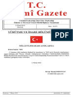 T.C. Resmî Gazete: Yürütme Ve İdare Bölümü