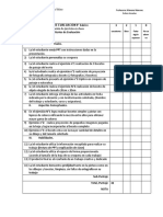 Criterios de Evaluación 3 2 1 0: Pauta de Evaluación 8° Básico Evaluación de Ejercicios en Clases