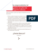 Plan de Negocio Exitoso - Imprimir A4 - Cristhel Lizarbe