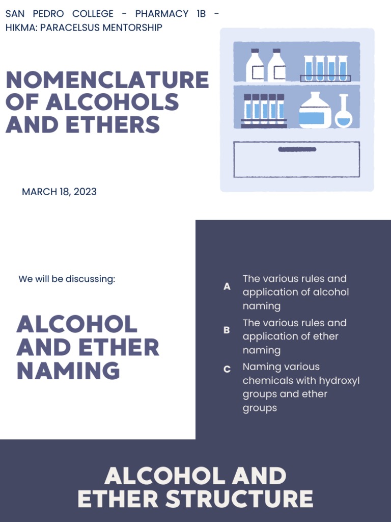 Nomenclature of alcohols and ethers pdf alkene hydrogen compounds