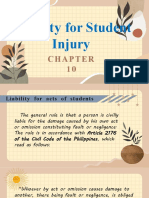 Liability For Student Injury