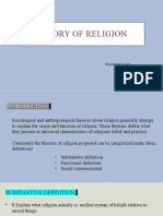 Theory of Religion: Presentation by Dinesh V P 19BML0066
