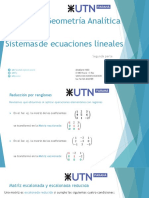 Sistemas de Ecuaciones Lineales (2° Parte)