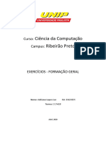 Curso Ciência da Computação Campus Ribeirão Preto