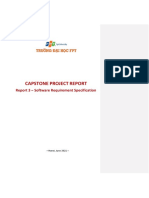 Capstone Project: Report 3 - Software Requirement Specification