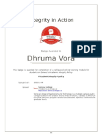 Dhruma Vora: Integrity in Action