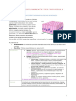 Tema 5. Tejidos, Concepto, Clasificación y Tipos. Tejido Epitelial y Tejido Glandular