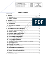 PT GI-SST 10 Plan de Prevencion, Preparacion