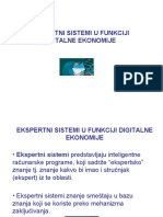 Ekspertni Sistemi U Funkciji Digitalne Ekonomije