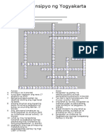 Crossword Puzzle Answer Key