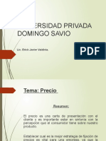 Universidad Privada Domingo Savio: Lic. Erick Javier Valdivia