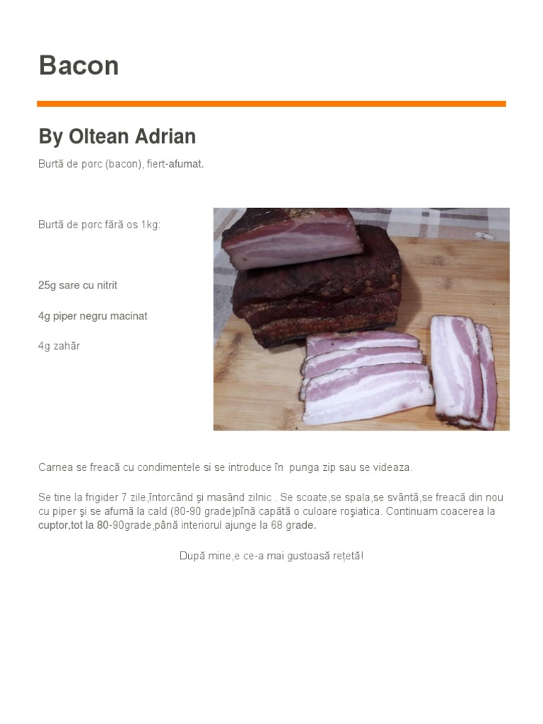 Bacon: by Oltean Adrian | PDF