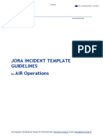 Jora Incident Template Guidelines AIR Operations: Limited