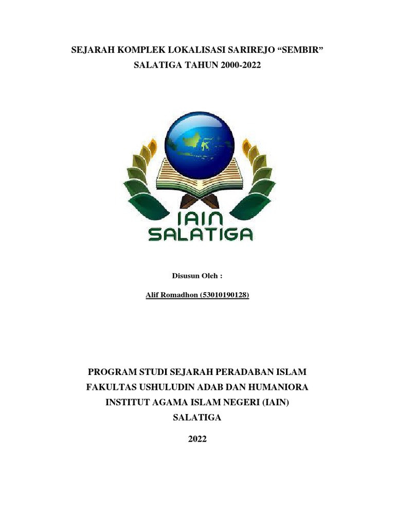 Sejarah Lokalisasi Sembir Salatiga 2000-2022 | PDF