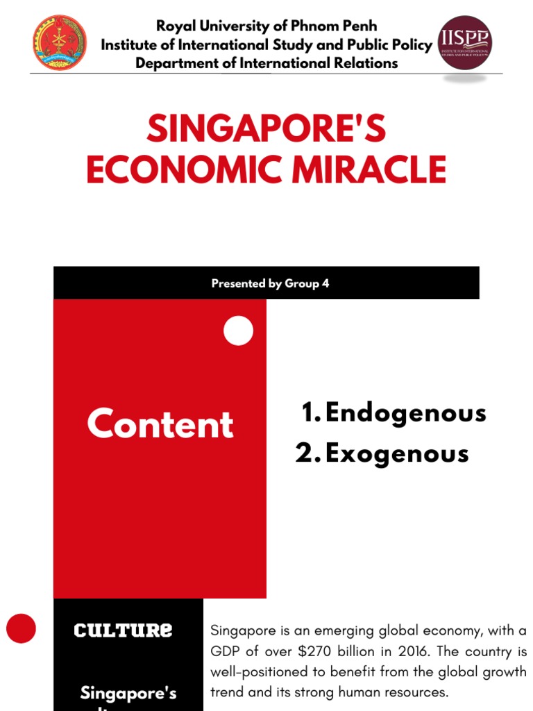 Singapore's Economic Growth Factors | PDF | Politics