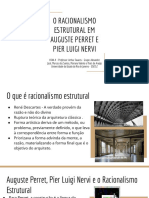 Slide - O Racionalismo Estrutural em Auguste Perret e Pier Luigi Nervi