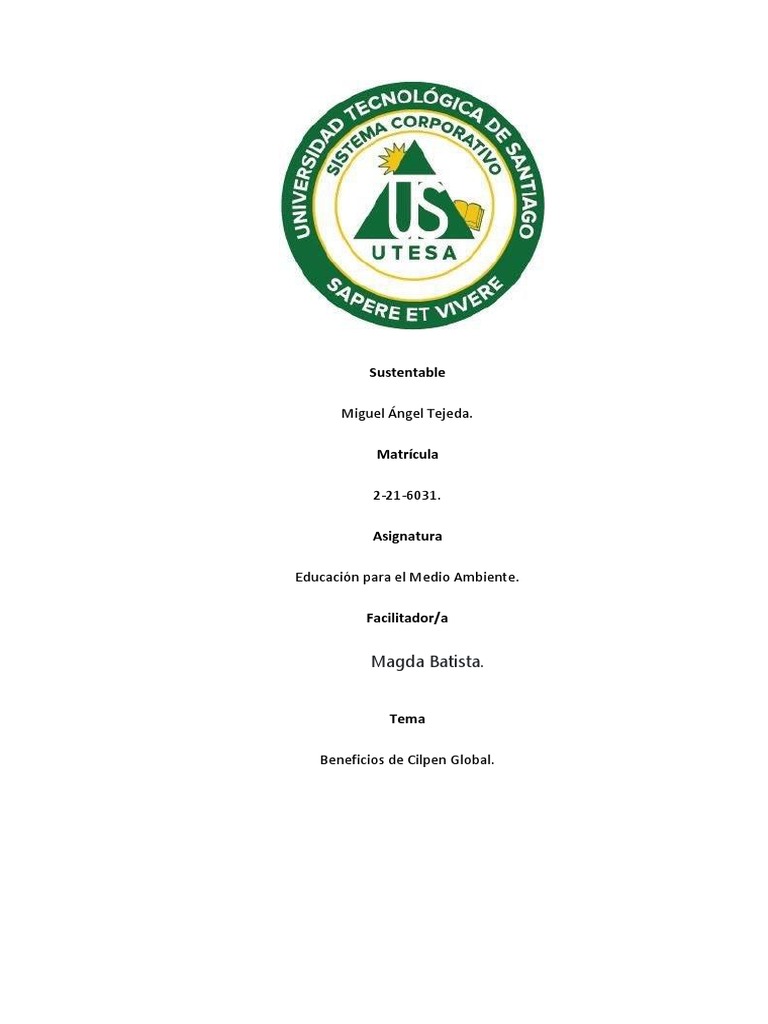 Beneficios de Cilpen Global. | PDF | Residuos | Reciclaje
