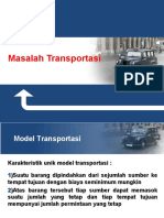 Model Transportasi Optimal