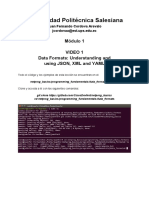 Universidad Politécnica Salesiana: Módulo 1 Video 1 Data Formats: Understanding and Using JSON, XML and YAML