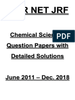 Csir Net JRF: Chemical Sciences Question Papers With Detailed Solutions