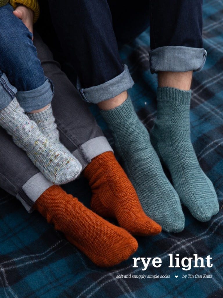 Rye Light Soft and Snuggly Simple Socks by Tin Can Knits PDF