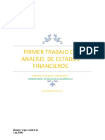 Primer Trabajo de Analisis de Estados Financieros: Universidad Tecnológica Desantiago)