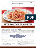 How To Cook Spaghetti: English Project