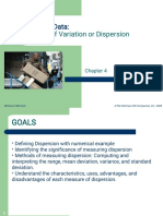 Describing Data:: Measures of Variation or Dispersion