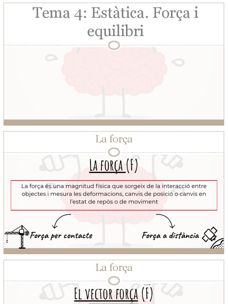Tema 3 - Estàtica. Força I Equilibri | PDF