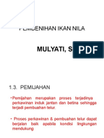 Pembenihan Ikan Nila: Mulyati, S.Pi, M.Si
