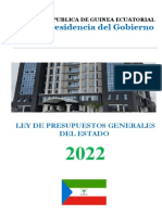 Presidencia Del Gobierno: Ley de Presupuestos Generales Del Estado