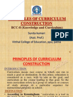 BCC8 Principles of Curriculum Construction