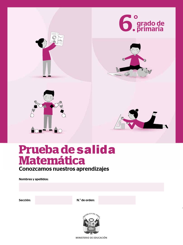 Prueba de salida de Matemática para 6to grado de primaria | PDF | Triángulo