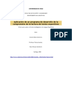 Aplicacion de Un Programa para Comprnsion de Textos Expositivos - Tesis