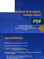 Inestabilidad Patelar