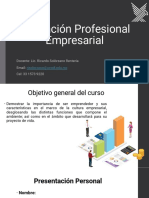 Formación Profesional Empresarial: Docente: Lic. Ricardo Solórzano Rentería Email: Cel: 33 1573 9220