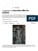 A Gigantic Restoration Effort in Konark - Frontline