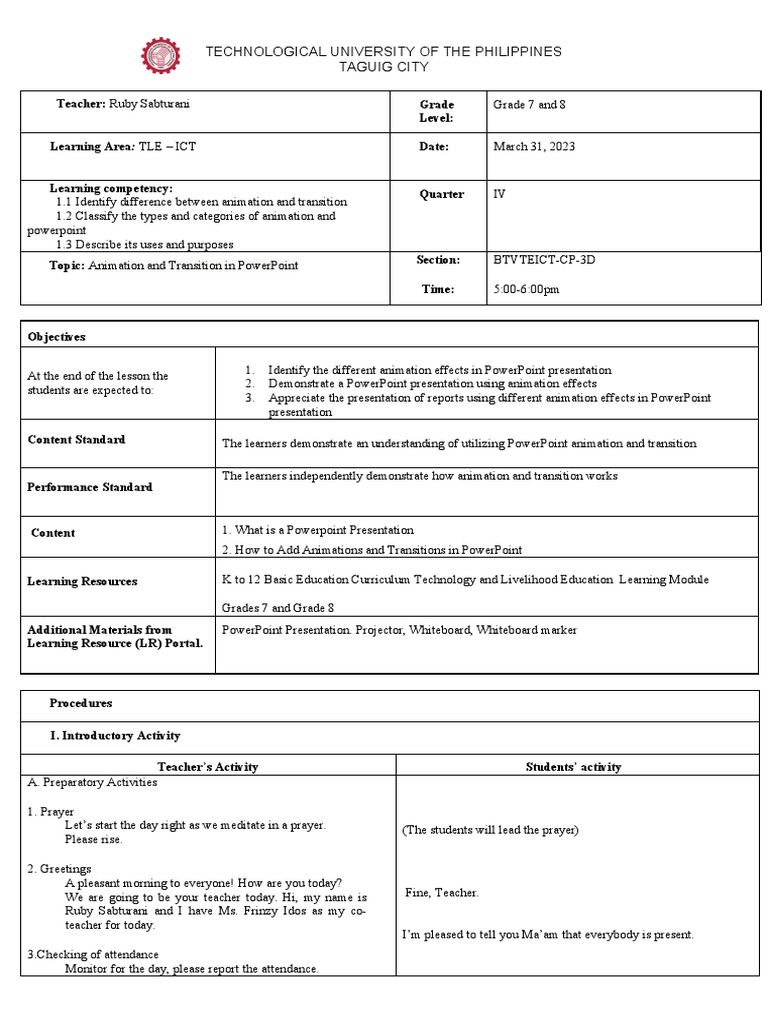 Exploring Animation And Transition Effects In Powerpoint Presentations