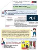 Evaluación Diagnóstica de Comunicación - 2023: Tercer Grado de Secundaria