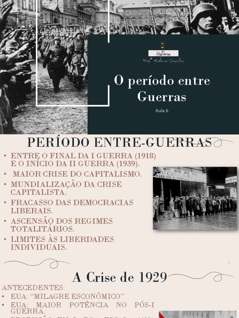 Aula 6 - 9º Ano - O Período Entre Guerras - SLIDE | PDF | A Grande ...
