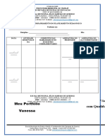 FICHA DE ACOMPANHAMENTO DO PLANEJAMENTO PEDAGÓGICO