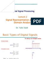 Signal Representation and Time Domain Analysis