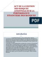 L'Impact de La Gestion Des Risques Operationnels Sur La Performance Financiere Des Banques